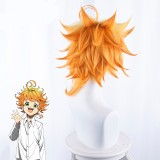 35cm Short Yellow Orange Mixed Wig The Promised Neverland Emma Wig Synthetic Anime Cosplay Wig CS-399A