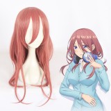 60cm Long Pink The Quintessential Quintuplets Anime Nakano Miku Wig Synthetic Cosplay Wigs CS-404A