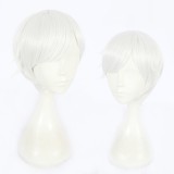30cm Short Silver The Promised Neverland Norman Wig Synthetic Anime Cosplay Wigs CS-399B