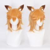 35cm Short Orange Mixed The Helpful Fox Senko San Senko Wig Synthetic Anime Cosplay Wigs CS-473A