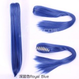 60cm Long Straight Anime Ponytails For Wigs Multi Colors For Choose