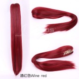 60cm Long Straight Anime Ponytails For Wigs Multi Colors For Choose