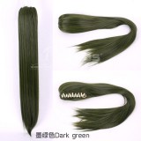 60cm Long Straight Anime Ponytails For Wigs Multi Colors For Choose