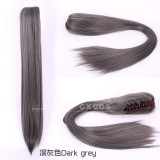 60cm Long Straight Anime Ponytails For Wigs Multi Colors For Choose