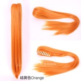 60cm Long Straight Anime Ponytails For Wigs Multi Colors For Choose