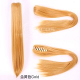 60cm Long Straight Anime Ponytails For Wigs Multi Colors For Choose