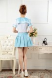 New Anime Costumes School Unfirm Clothes For Girls Blue Sailor Suit Dress Lolita Maid Dress DS001