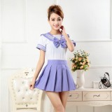 New Anime Costumes School Unfirm Clothes For Girls Purple Sailor Suit Dress Lolita Maid Dress DS007