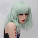2019 New Fashion 35cm Short Curly Synthetic Anime Wig Cosplay Lolita Wig For Halloween Party With Multi Colors