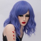 2019 New Fashion 35cm Short Curly Synthetic Anime Wig Cosplay Lolita Wig For Halloween Party With Multi Colors