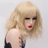 2019 New Fashion 35cm Short Curly Synthetic Anime Wig Cosplay Lolita Wig For Halloween Party With Multi Colors