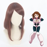 35cm Short Brown My Hero Academia Cosplay Ochaco Uraraka Wig Synthetic Anime Hair Wigs CS-410A