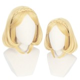 35cm Short Blonde The Legend of Zelda Anime Princess Zelda Wig Synthetic Cosplay Wigs CS-416A