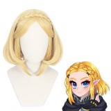 35cm Short Blonde The Legend of Zelda Anime Princess Zelda Wig Synthetic Cosplay Wigs CS-416A