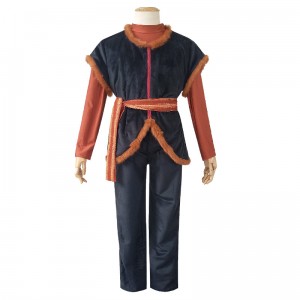 Full Set 2019 New Movie Frozen II Anime Costume Kristoff Uniform Cloth Halloween Party Cosplat Costume COS-339