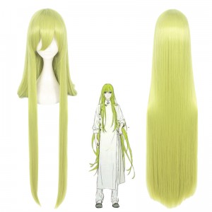 100cm Long Straight Green Fate/Grand Order Enkidu Wig Synthetic Hair Anime Cosplay Wigs CS-345L