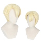 30cm Short Light Yellow Fire Emblem: ThreeHouses Dimitri Wig Synthetic Anime Cosplay Wigs CS-422A