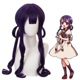 60cm Long Curly Purple Toilet Bound Hanako kun Akane Aoi Wig Synthetic Anime Cosplay Wigs CS-427A