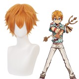 30cm Short Straight Orange Toilet Bound Hanako kun Kouji Wig Synthetic Anime Cosplay Wigs CS-429A