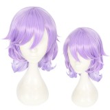 40cm Medium Long Curly Light Purple Mixed Disney Twisted Wonderland Felmier Wig Synthetic Anime Cosplat Wigs CS-443A