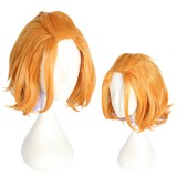 30cm Short Orange&Purple Mixed Disney Twisted Wonderland Cater Diamond Wig Stnthetic Anime Cosplay Wigs CS-439A