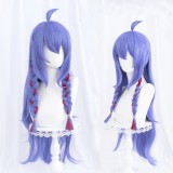 80cm Long Blue Mixed League of Legends LOL Spirit Blossm Kindred Eternal Hunters Wig Synthetic Anime Cosplay Wigs CS-119Q
