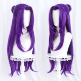 80cm Long Straight Purple Cassiopeia Wig League of Legends LOL Spirit Blossm Anime Synthetic Hair Cosplay Wigs CS-119R