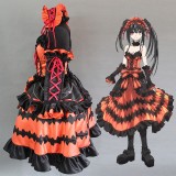 High Quality Date A Live Anime Costume Tokisaki Kurumi Cosplay Costume Lolita Halloween Party Dress COS-344