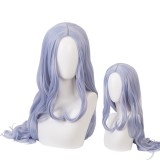 80cm Long Curly Light Blue Hair Wig My Hero Academia Eri Wig Synthetic Anime Cosplay Wigs CS-384H