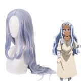 80cm Long Curly Light Blue Hair Wig My Hero Academia Eri Wig Synthetic Anime Cosplay Wigs CS-384H