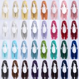 100cm Long Straight Promotion Wigs Multi Colors Synthetic Anime Hair Wig Cosplay Wigs