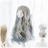60cm Long Curly Color Mixed Party Hair Wig Synthetic Anime Cosplay Costume Wig Lolita Wigs For Girls CS-825A