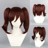 35cm Short Curly Brown The Seven Deadly Sins  Diane Wig Synthetic Anime Cosplay Wigs With 2Ponytails CS-244B