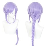 80cm Long Straight Light Purple Hair Wig Genshin Impact Qiqi Wig Synthetic Anime Cosplay Wigs CS-455F