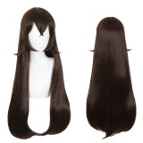 80cm Long Straight Brown Genshin Impact Anime Wig Amber Synthetic Cosplay Hair Wigs CS-455C