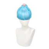 30cm Short Pink Blue League of Legends LOL True Damage Qiyana Wig Synthetic Anime Cosplay Wigs CS-394I