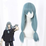 65cm Long Straight Lake Blue Jujutsu Kaisen Anime Hair Mahito Wig Synthetic Cosplay Wigs CS-458E