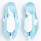 80cm Long Straight Promotion Wigs Multi Colors Synthetic Anime Hair Wig Heat Resistant Cosplay Wigs