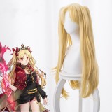 60cm Long Straight Blonde Fate/Grand Order Ereshkigal Wig Synthetic Anime Cosplay Wigs With 2Ponytails CS-216E