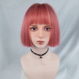 Wholesale 35cm Short Straight Multi Colors Peluca European Fashion Bobo Anime Wig Cosplay Lolita Wig For Party CS-350