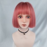 Wholesale 35cm Short Straight Multi Colors Peluca European Fashion Bobo Anime Wig Cosplay Lolita Wig For Party CS-350