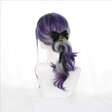55cm Long Curly Purple&Gray Mixed Hair Wig Synthetic Anime Cosplay Wig Halloween Lolita Wigs CS-823B