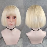 Wholesale 35cm Short Straight Multi Colors Peluca European Fashion Bobo Anime Wig Cosplay Lolita Wig For Party CS-350