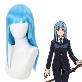 50cm Long Straight Sky Blue Jujutsu Kaisen Miwa Kasumi Wig Synthetic Anime Cosplay Wigs CS-458J