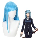 50cm Long Straight Sky Blue Jujutsu Kaisen Miwa Kasumi Wig Synthetic Anime Cosplay Wigs CS-458J