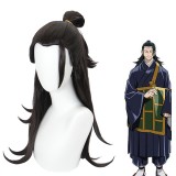 65cm Long Black Jujutsu Kaisen Anime Wig Geto Suguru Hair Synthetic Cosplay Costume Wigs CS-458K