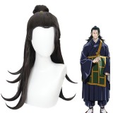65cm Long Black Jujutsu Kaisen Anime Wig Geto Suguru Hair Synthetic Cosplay Costume Wigs CS-458K
