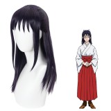 50cm Long Straight Dark Purple Jujutsu Kaisen Anime Iori Utahime Wig Synthetic Cosplay Hair Wigs CS-458M