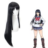 100cm Long Straight Blue&Black Mixed High Rise Invasion Yuri Honjo Wig Synthetic Anime Cosplay Wigs CS-468B