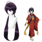 80cm Long Straight Dark Purple Bungo Stray Dogs Anime Izumi Kyouka Wig Synthetic Cosplay Hair Wigs CS-469A